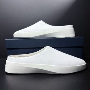 Wolf & Shepherd Cruise Men's Size 11 Women's 12.5 White Leather Mules NIB